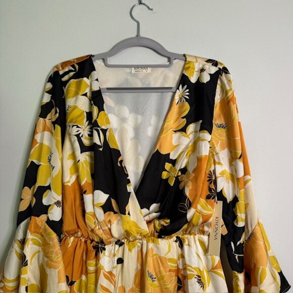 Kiyonna Plus Size Women's Floral Floral Blouse Size 0X / 10-12 NEW!!!! - Picture 4 of 6